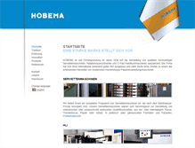Tablet Screenshot of hobema.de
